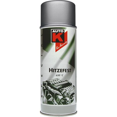 Motorrad Farben & Lacke AutoK Auspufflack Spray bis 650 °C silber 400 ml Neutral