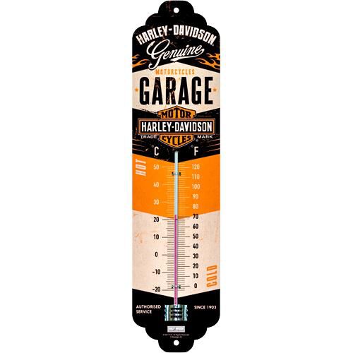 Gift Ideas Nostalgic-Art Thermometer "Harley Davidson Garage" Neutral