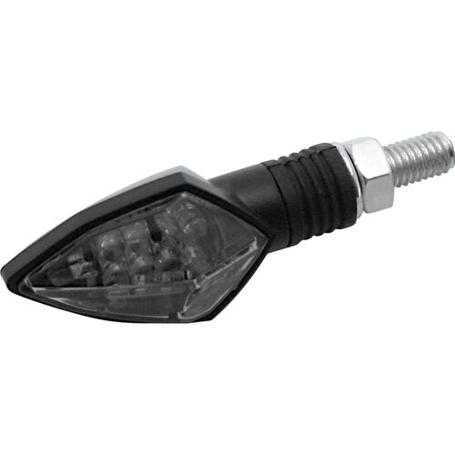 Clignotant à LED pour moto Shin Yo LED clignotant paire Rock M8 noir, verre teinté Neutre
