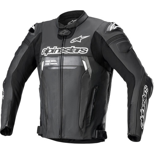 Motorcycle Leather Jackets Alpinestars Missile V2 Ignition leather combijacket Black