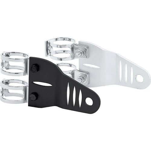 Motorcycle Headlights & Lamp Holders Paaschburg & Wunderlich Lamp bracket universal aluminium black for 35-38 mm fork
