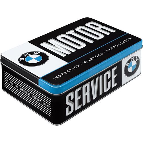 Motorcycle Kitchen Accessories Nostalgic-Art Metal tin Flat "BMW-Service" Neutral