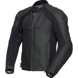 Vestes de moto en cuir FLM Brooklands veste de combinaison en cuir Noir