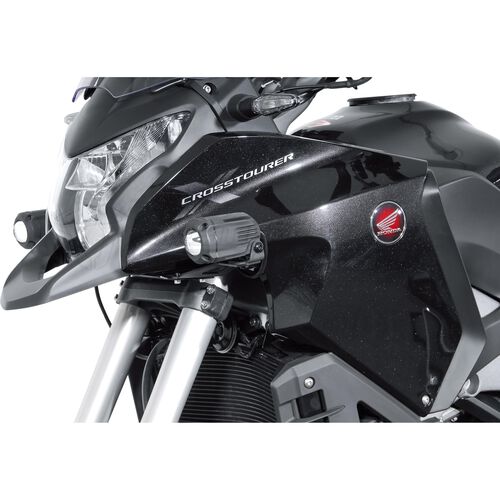 Phares & supports de phare de moto SW-MOTECH Hawk projecteur cadre support set pour Honda VFR 1200 X Cros Noir