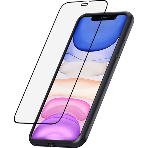 Support de smartphone & de navigateur pour moto SP Connect Glass Screen Protektion pour iPhone 11/XR Bleu