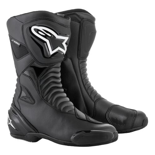 Motorrad Schuhe & Stiefel Tourer Alpinestars SMX S Waterproof Stiefel Schwarz