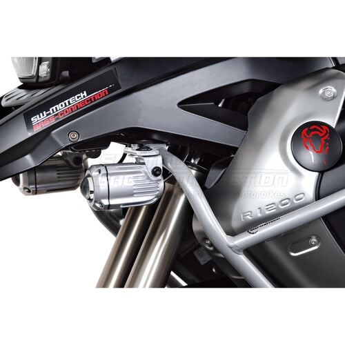 Phares & supports de phare de moto SW-MOTECH Hawk projecteur cadre support set pour BMW R 1200 GS 2008-20 Noir