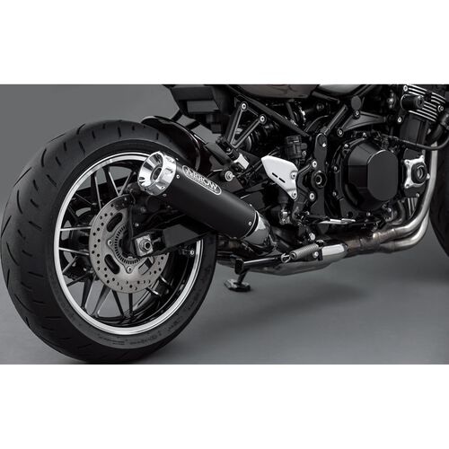 Motorrad Auspuffanlagen & Endschalldämpfer Arrow Exhaust Rebel Auspuff 74506RBA schwarz/Alu für Kawasaki Z 900 RS
