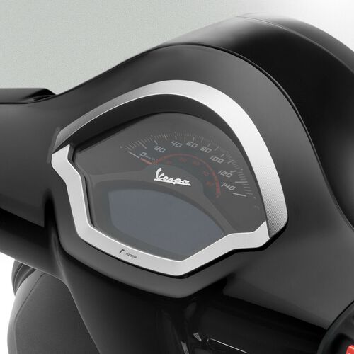 Motorcycle Covers Rizoma Aluminum cockpit surround ZVP033A silver for Vespa GTS 2023- Black