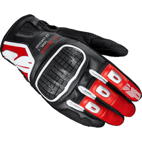 Motocross Handschuhe SPIDI G-Warrior Handschuh kurz Rot