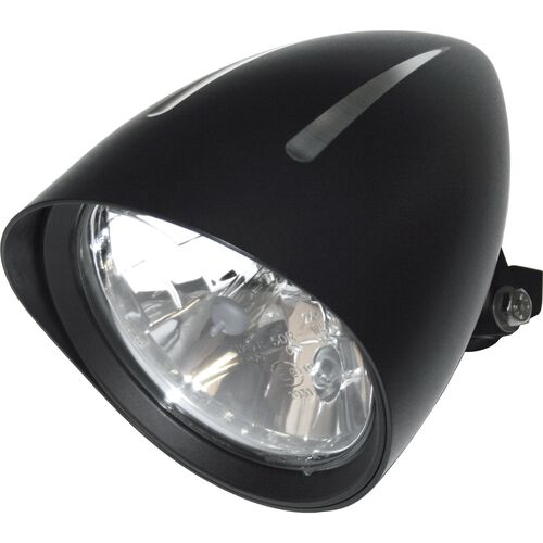 Motorcycle Headlights & Lamp Holders Highsider H4 headlight Ø157mm Classic 1 Extreme black Blue