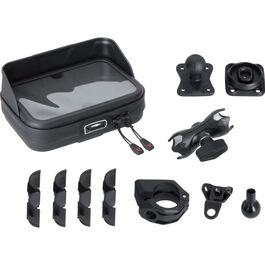 Support de smartphone & de navigateur pour moto SW-MOTECH Kit de montage universel avec T-Lock et sac de navigation