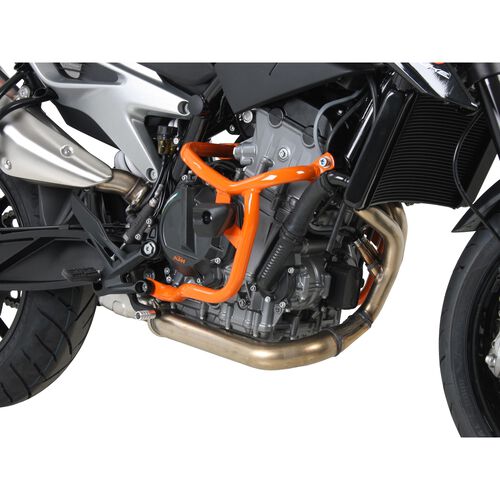 Crash-pads & pare-carters pour moto Hepco & Becker arceau de sécurité à avec Pads à KTM Duke 790 orange Bleu