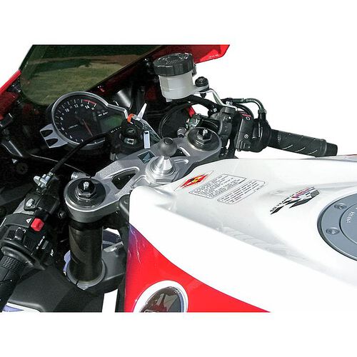 Motorcycle Navigation & Smartphone Holders Berni`s satnav holder NH3 ball dowel 22-28 mm chrome look Brown