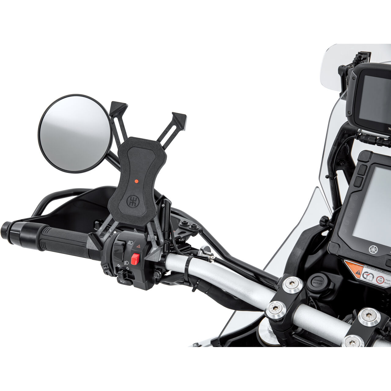Halter für Motorradtelefonhalterung mit kabellosem Ladegerät 丨