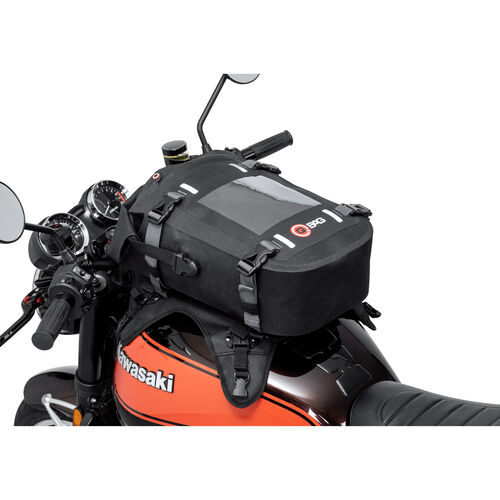 Motorrad Tankrucksack mit Magnet QBag Magnet/Riemen Tankrucksack/Rucksack ST18 wasserdicht 20 Lite Schwarz