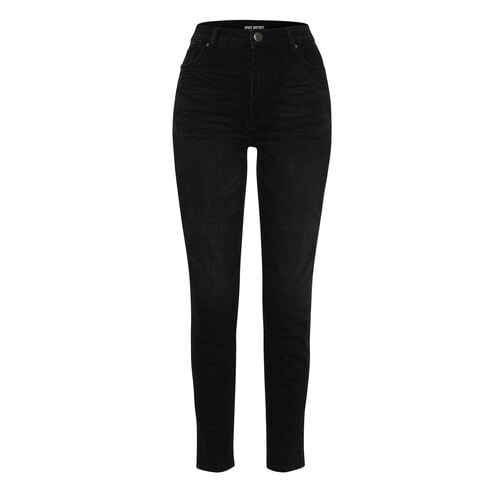 Damen Motorrad Jeanshosen Spirit Motors Skinny High Heidi HPPE Damen Jeans Schwarz