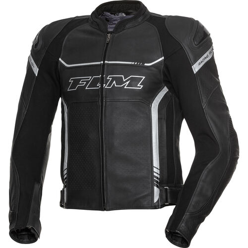 Vestes de moto en cuir FLM Veste de combinaison en cuir sport 2.2 Gris