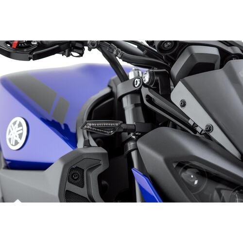 Motorrad LED Blinker Chaft LED Blinkerpaar M8 Shelter schwarz/getöntes Glas Neutral
