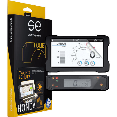 Instruments & accessoires pour instruments Smart Engineered Film de protection cockpit anti-reflet pour Honda TFT Noir