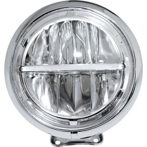 Motorcycle Headlights & Lamp Holders Highsider Voyage LED headlight 205 mm Harley chrome White