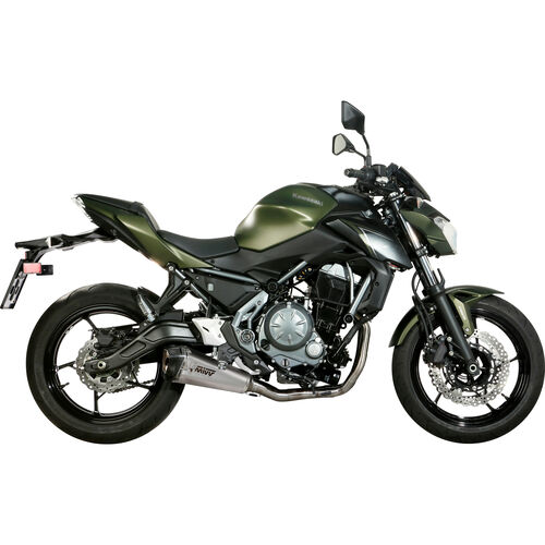 Motorcycle Exhausts & Rear Silencer MIVV Delta Race exhaust 2-1 silver K.044.KDRX for Z/Ninja 650 Grey