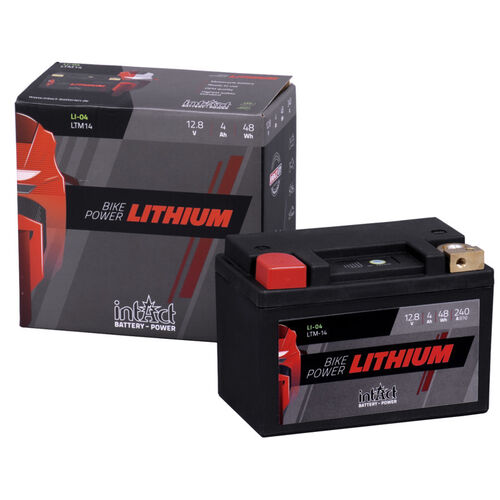 Batteries de moto intAct Lithium motorcycle battery LI-04 Neutre