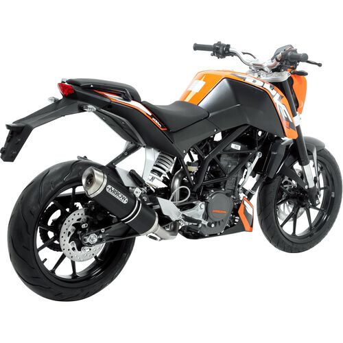 Motorcycle Exhausts & Rear Silencer Arrow Exhaust Thunder exhaust KTM Duke 125/200 alu black/stainless