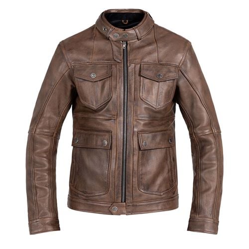 Men Motorcycle Leather Jackets John Doe Drifter Leather Jacket Brown