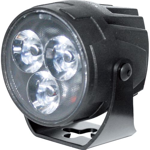 Phares & supports de phare de moto Highsider Feu de route LED Highsider Satellite 50 mm Blanc
