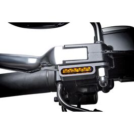 Blinker HeinzBikes LED Alu Blinkerpaar vorne für Harley Dyna 1996- schwarz Neutral