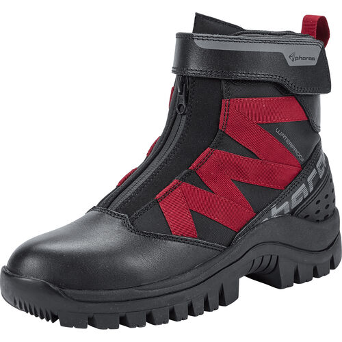 Damen Motorradstiefel & -schuhe Pharao Siljan WP Damen Motorradschnürstiefel kurz Schwarz