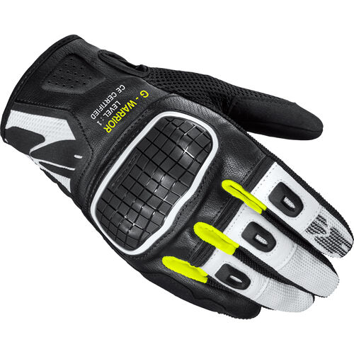 Motorcycle Gloves Cross SPIDI G-Warrior Glove short Yellow