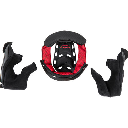 Rembourrage de casque LS2 Rembourrage Intérieur MX701 HPFC Noir