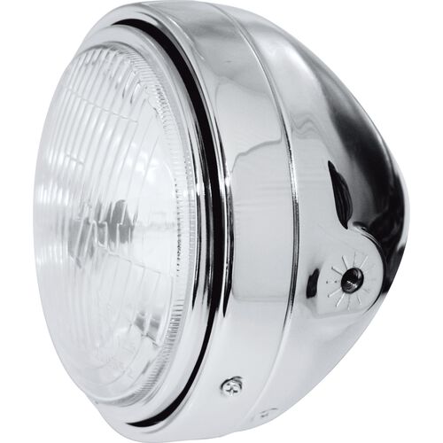 Motorcycle Headlights & Lamp Holders Shin Yo H4 headlight 165mm lateral chrome White