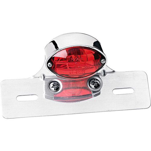Motorcycle Headlights & Lamp Holders Shin Yo replacement part 251-102 glass red 65x39mm for taillight Mic Neutral