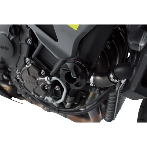 Motorcycle Crash Pads & Bars SW-MOTECH frame sliders for Yamaha MT-10 /SP Grey
