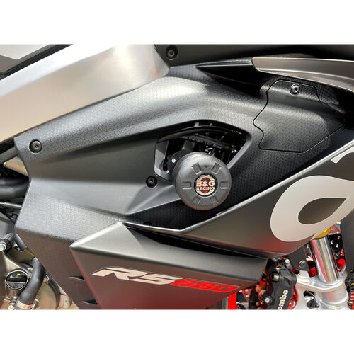 Crash-pads & pare-carters pour moto B&G tampons de protection Racing polyamide noir pour RS 660