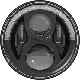 Motorrad Scheinwerfer & Lampenhalter J.W.Speaker LED Scheinwerfereinsatz 7" 8700Evo2 mit Tagfahrlicht schwarz Neutral