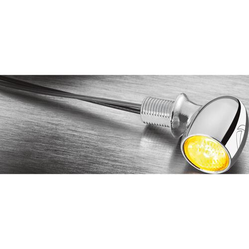 Clignotant Kellermann LED métal clignotant Atto® M5 chrome, clair verre Neutre