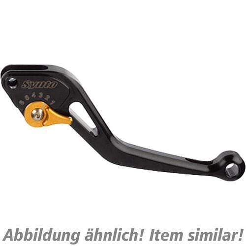 Motorcycle Brake Levers ABM brake lever adjustable Synto BH18 short black/gold Neutral