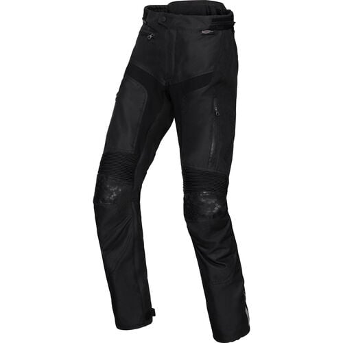 Femmes Pantalons de moto en textile FLM Grip WP Pantalon textile pour femme Noir