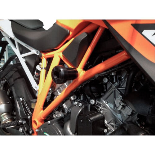 Crash-pads & pare-carters pour moto B&G tampons de protection Racing alu noir à Super Duke 1290 R/GT
