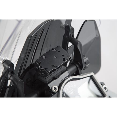 Motorrad Navi Stromversorgung SW-MOTECH QUICK-LOCK Navi-Halter an Cockpit Super Adventure /-T 1290 Grau