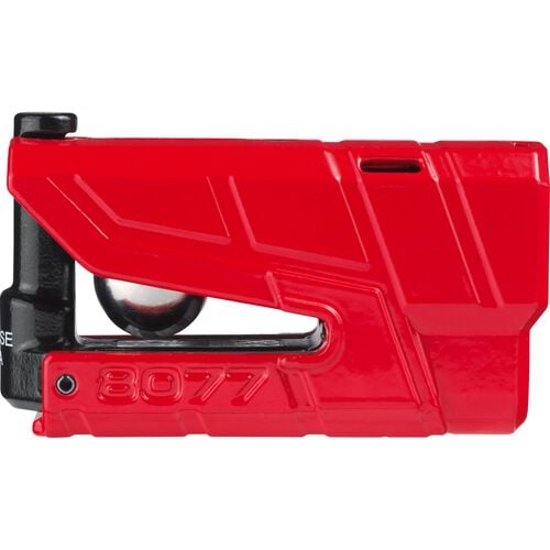 Motorrad Bremsscheibenschlösser ABUS Alarm-Bremsscheibenschloss Granit Detecto 8077 red Neutral