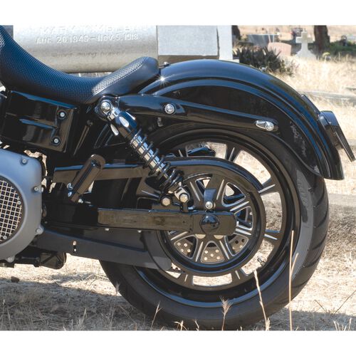 Caches & couvercles pour moto Custom Chrome Europe Protection de l'axe de roue arrière Harley Softail/Dyna ab08