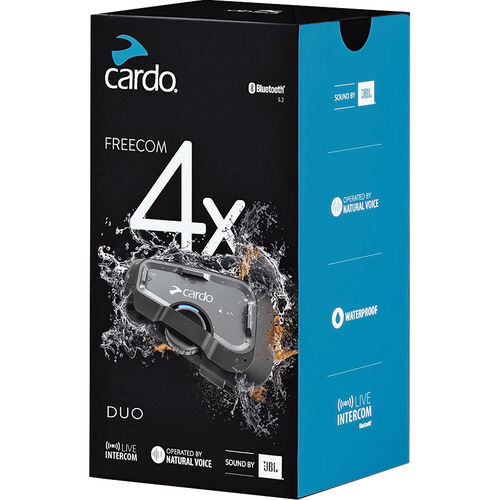 Système de communication pour casque Cardo Freecom 4x Duo Neutre