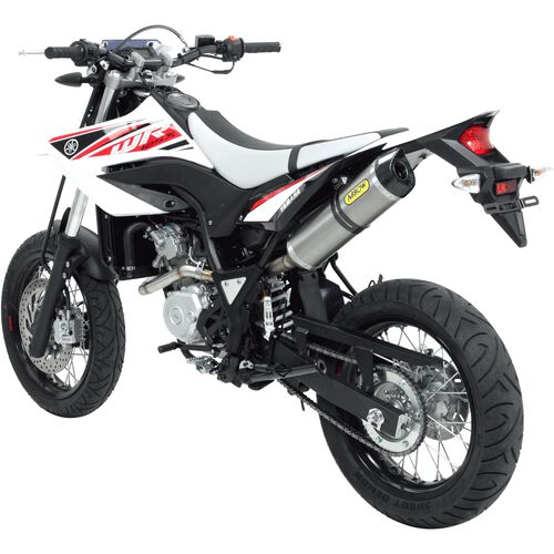 Motorrad Auspuffanlagen & Endschalldämpfer Arrow Exhaust Thunder Auspuff für Yamaha WR 125 R/X Titan/Carbon