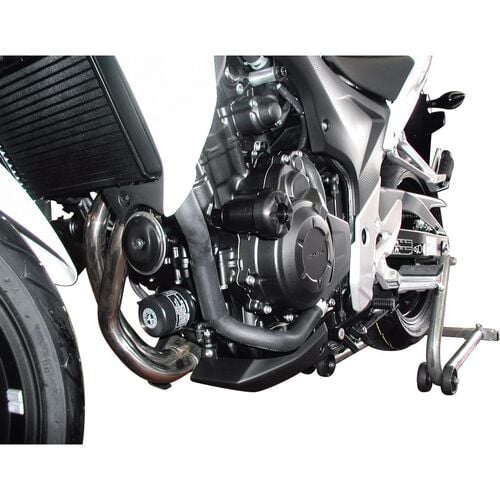 Motorcycle Crash Pads & Bars B&G crashpads Racing alu black for Honda CB 500 F/X