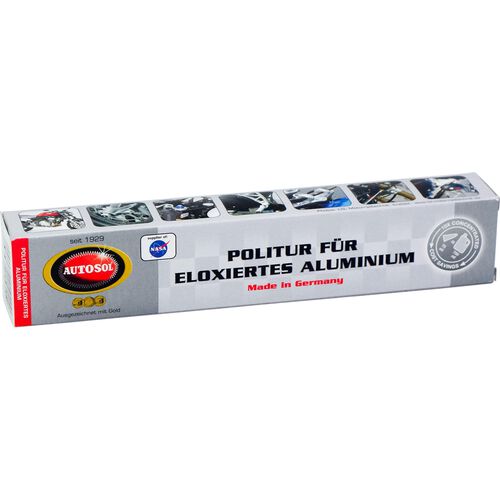 Motorrad Chrom- & Metallpflege Autosol Politur für eloxiertes Aluminium 75 ml Schwarz